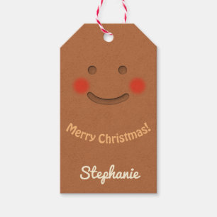 Étiquettes-cadeau Gingerpain souriant Cookie
