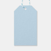 Étiquettes-cadeau Gingham Bleu Bébé (Dos)
