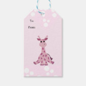 Étiquettes-cadeau Girafe assise (Devant)