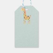 Étiquettes-cadeau Giraffe et nuages (Dos)