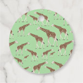 Étiquettes Cadeau Giraffe Jungle Safari animal (Dos)