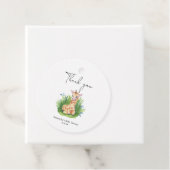Étiquettes Cadeau Giraffe - merci baby shower (En situation)