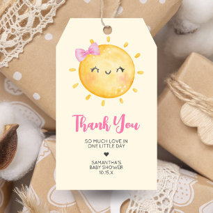 Étiquettes-cadeau Girl Little Ray of Sunshine Baby shower Favoriser