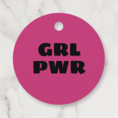 Étiquettes Cadeau Girl Power - (Dos)