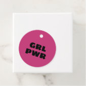 Étiquettes Cadeau Girl Power - (En situation)