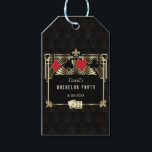 Étiquettes-cadeau Glam Las Vegas Casino Royale<br><div class="desc">Royal, conception de carte Vintage Great Gatsby et Casino thème. Il présente un Great Gatsby, une forme de style Art déco de Roaring des années 1920, un faux royal or freer-de-lis, des polices vintages, ainsi que des combinaisons de cartes avec des bords dorés. Utilisez l'outil Personnaliser pour ajouter vos informations....</div>