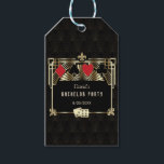 Étiquettes-cadeau Glam Las Vegas Casino Royale<br><div class="desc">Royal, conception de carte Vintage Great Gatsby et Casino thème. Il présente un Great Gatsby, une forme de style Art déco de Roaring des années 1920, un faux royal or freer-de-lis, des polices vintages, ainsi que des combinaisons de cartes avec des bords dorés. Utilisez l'outil Personnaliser pour ajouter vos informations....</div>