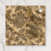 Étiquettes Cadeau Glamour noir et or (Dos)