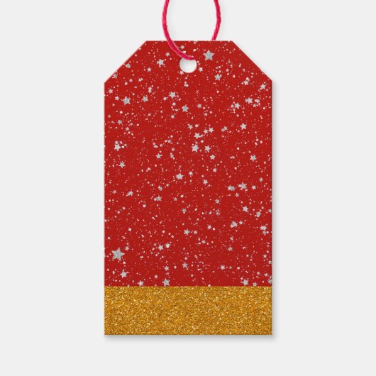 Étiquettes-cadeau Glitter Stars (Devant)