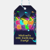 Étiquettes-cadeau Glow Miniature Golf fête d'anniversaire (Devant)