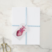 Étiquettes-cadeau glowing anatomical heart (Avec de laficelle)