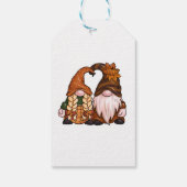 Étiquettes-cadeau Gnome à l'automne Thanksgiving couleurs Merci (Dos)