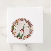 Étiquettes Cadeau Gnome dans la couronne rustique de bois (En situation)