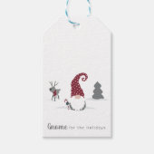 Étiquettes-cadeau Gnome et Reindeer Scandinavian Tomte design (Devant)