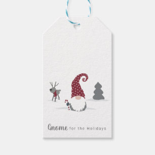 Étiquettes-cadeau Gnome et Reindeer Scandinavian Tomte design