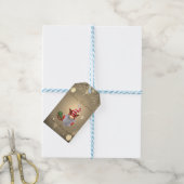 Étiquettes-cadeau Gnome Sapin Chariot Confettis (Avec de laficelle)