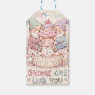 Étiquettes-cadeau Gnome Un Comme Vous Mignon Gnomes Cupcake Design