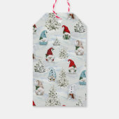 Étiquettes-cadeau Gnomes de Noël à l'aquarelle mignonne (Dos)