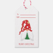 Étiquettes-cadeau Gnomes de Noël personnalisés (Devant)