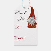 Étiquettes-cadeau Gnomes pour Noël (Dos)