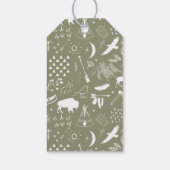 Étiquettes-cadeau Go Wild Buffalo Adventures Motif White ID602 (Dos)