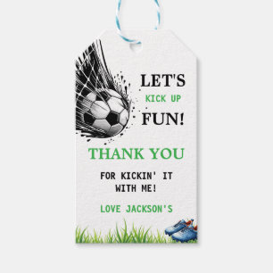 Étiquettes-cadeau Goal! Soccer 5e anniversaire fête