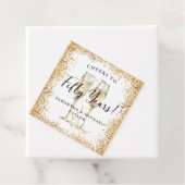 Étiquettes Cadeau Gold 50th Wedding Anniversary (En situation)