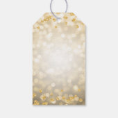 Étiquettes-cadeau Gold 60e anniversaire Merci Lumières (Dos)