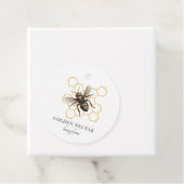 Étiquettes Cadeau Gold Bee Honeycomb Honeybee Beekeeper Apier Prix (En situation)