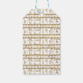 Étiquettes-cadeau Gold Blanc Égypte Glam Wedding Favor (Dos)