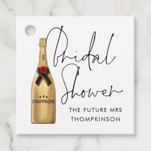 Étiquettes Cadeau Gold Champagne Future Mme Merci Fête des mariées