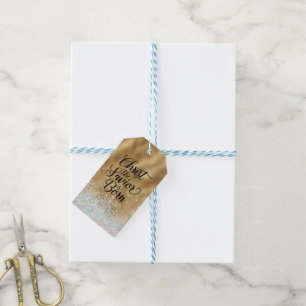 Étiquettes-cadeau Gold Christ le Sauveur Noël chrétien