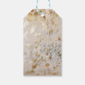 Étiquettes-cadeau Gold Cowhide Print Metallic (Dos)