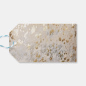 Étiquettes-cadeau Gold Cowhide Print Metallic (Dos Horizontal)