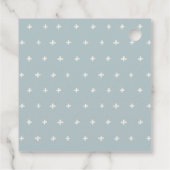 ÉTIQUETTES CADEAU GOLD DUSKY BLUE BEACHING STARFISH MONOGRAM MARIAGE (Dos)