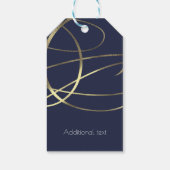 Étiquettes-cadeau Gold Faux Foil N'importe quelle couleur Mariage Fa (Dos)