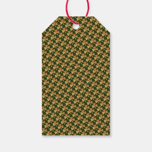 Étiquettes-cadeau Gold Foil Shamrock, St Patrick's Day Party