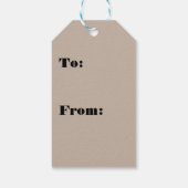 Étiquettes-cadeau Gold hiver Oiseaux de neige Pays Noël (Dos)