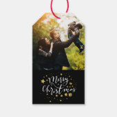 Étiquettes-cadeau Gold Stars "Joyeux Noël" (Devant)