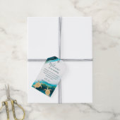 Étiquettes-cadeau Gold Turtles Beach Wedding Welcome Bag (Avec de la ficelle)