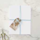 Étiquettes-cadeau Golden Bronze Palms Beach Ombre Palm Trees Party (Avec de laficelle)