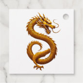 Étiquettes Cadeau Golden Dragon (Dos)