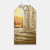 Étiquettes-cadeau Golden Royal Peacock Temple Dreams (Dos)