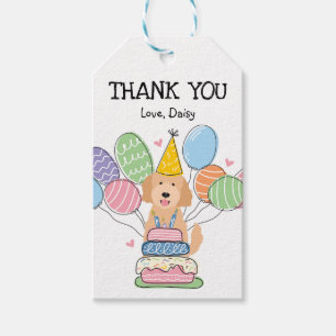 Étiquettes-cadeau Goldendoodle Chien Anniversaire Fête Favoriser Tag