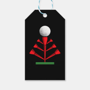 Étiquettes-cadeau Golf Ball Christmas Tree cadeau de Noël