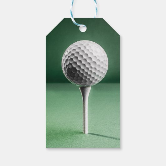 Étiquettes-cadeau Golf Ball on Tee (Dos)