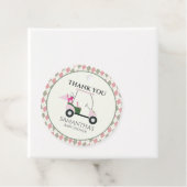 Étiquettes Cadeau Golf moderne Bébé Genre Reveal Par tee (En situation)