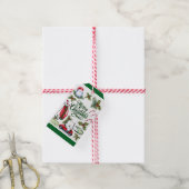 Étiquettes-cadeau Golf Noël thème Golfer aquarelle vacances (Avec de la ficelle)