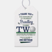 Étiquettes-cadeau Golf PAR-TEE 2e anniversaire (Devant)