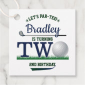 Étiquettes Cadeau Golf PAR-TEE 2e anniversaire (Devant)